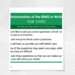 Administration of the BIMS | My MDS Expert