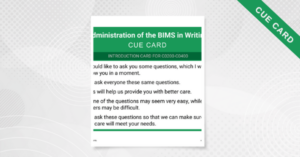 Administration of the BIMS | My MDS Expert